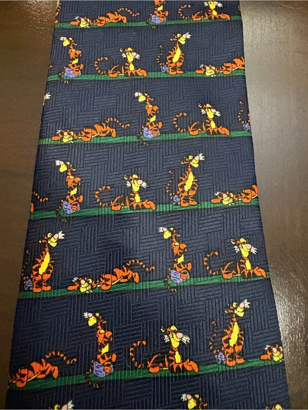 Tigger Pooh Navy Tie 100% Polyester Perfect Condition Bounce Tail